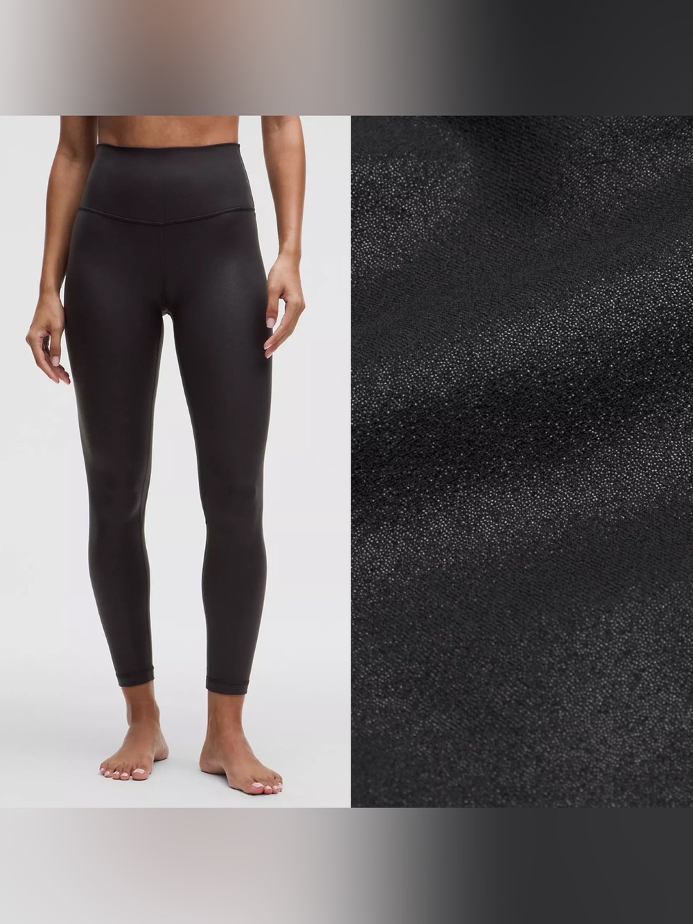 Lululemon Black Shimmer Align High-Rise Leggings